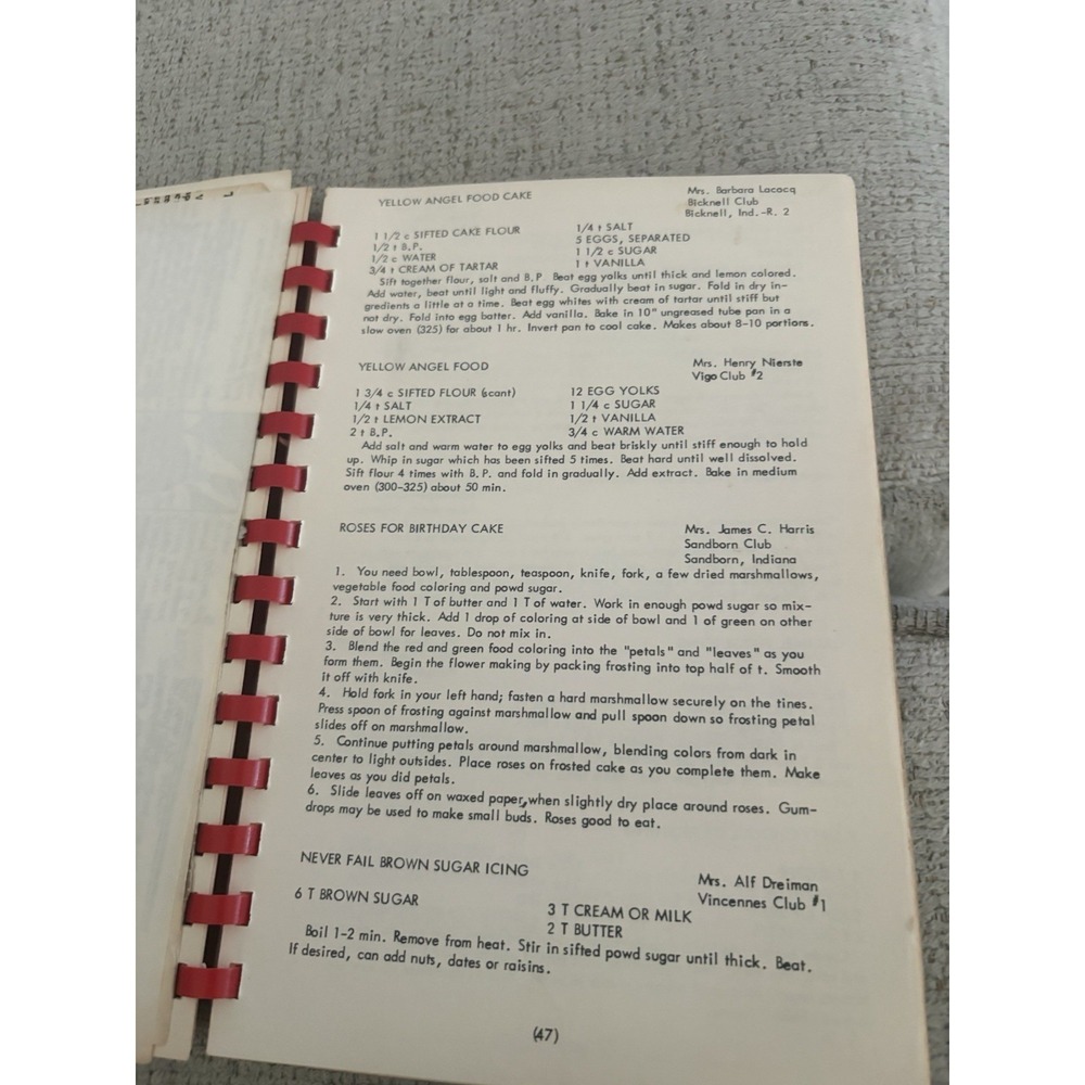 1954 Knox County Home Demonstration Chorus Cookbook (Community Cookbook) - Picture 3 of 5